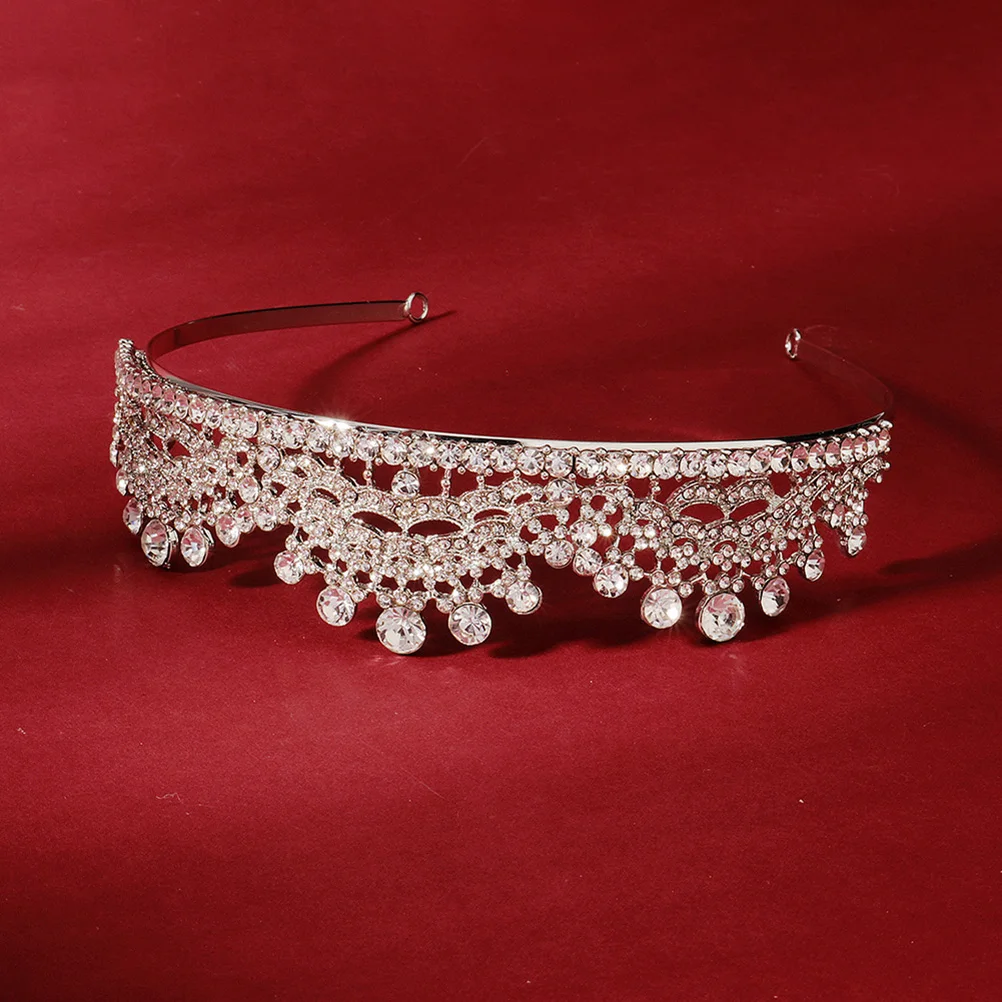 

Crown Accessories Wedding Bride Headdress Crystal Headband Alloy Baroque Fashion Beautiful Elegant Charm Lightweight Comfortable