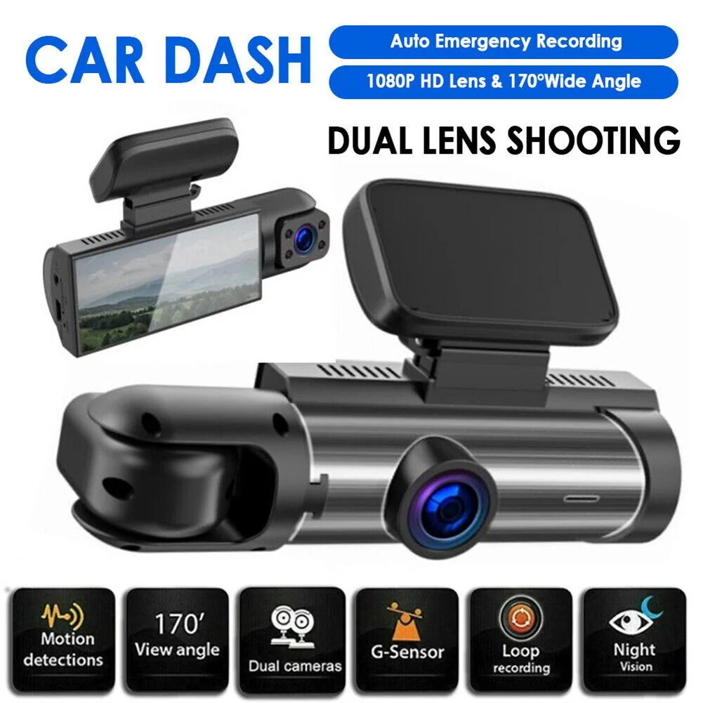 Motion Detection Car Dash Cam Loop Record Dashcam Camcorder G-Sensor With WiFi Camera for Car Night Vision Interior 1080p Cam