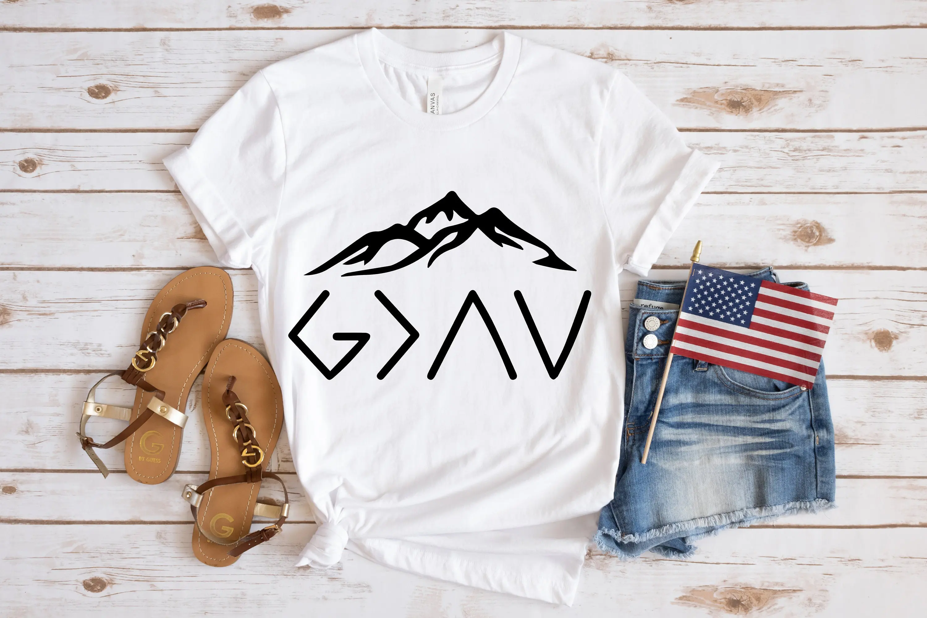 God is Greater Than The Highs and Lows T Shirt Christian s Religious Bible Jesus Church Grace