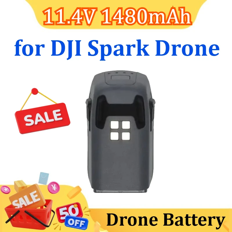 

New Upgraded 11.4V 1480mAh Drone Battery for DJI Spark Drone UAV Battery High Quality Rechargeable Intelligent Fligh Battery