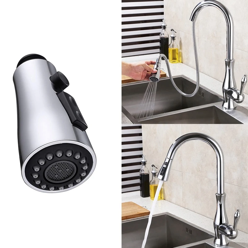 Kitchen Sink Pull Down Faucet Spray Head Nozzle Pull Out Hose Sprayer Replacement Part Faucet Head