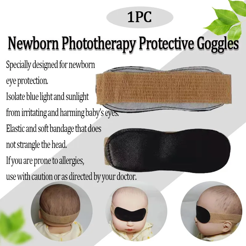 

Newborn Baby Anti-blue Light Eye Mask Black Light Therapy Phototherapy Protective Eye Mask