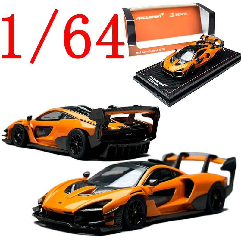 

Модель CM, литая под давлением модель автомобиля McLaren из сплава в масштабе 1/64, McLaren Senna GTR, игровые транспортные средства, игрушки для мальчиков, подарок, оригинальная коробка
