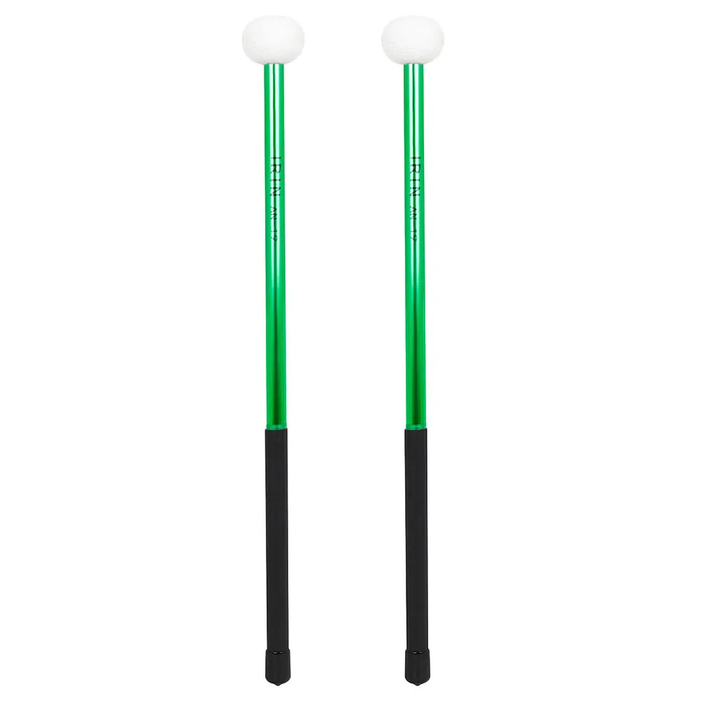 

Economical Alloy Felt Drumsticks Comfortable Hand Feeling Portable Lightweight for Students Marching Practice Music Instrument