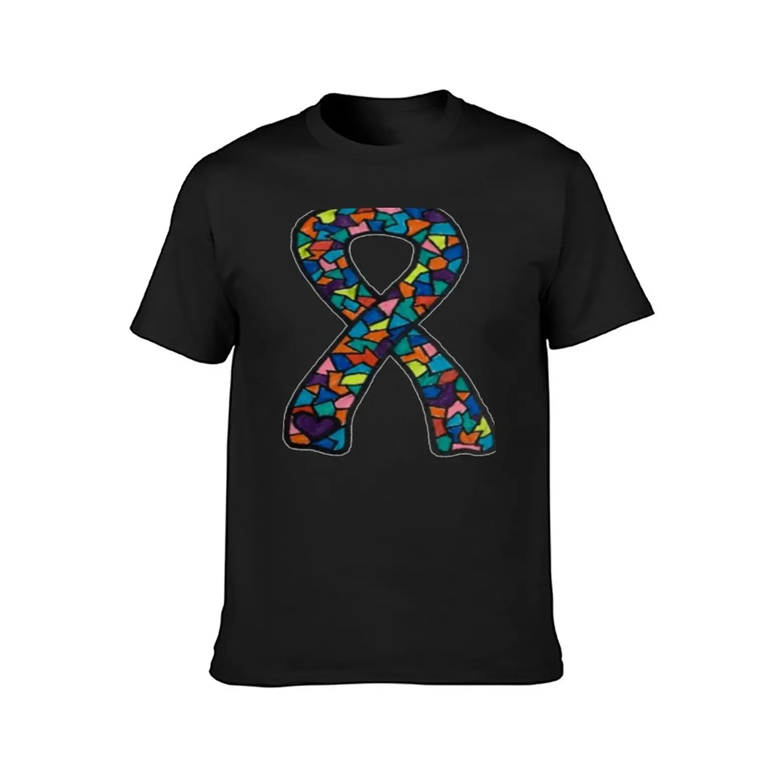 Dissociative Identity Disorder DID Multiple Personality Disorder MPD Awareness Ribbon (Hand Drawn) T-Shirt