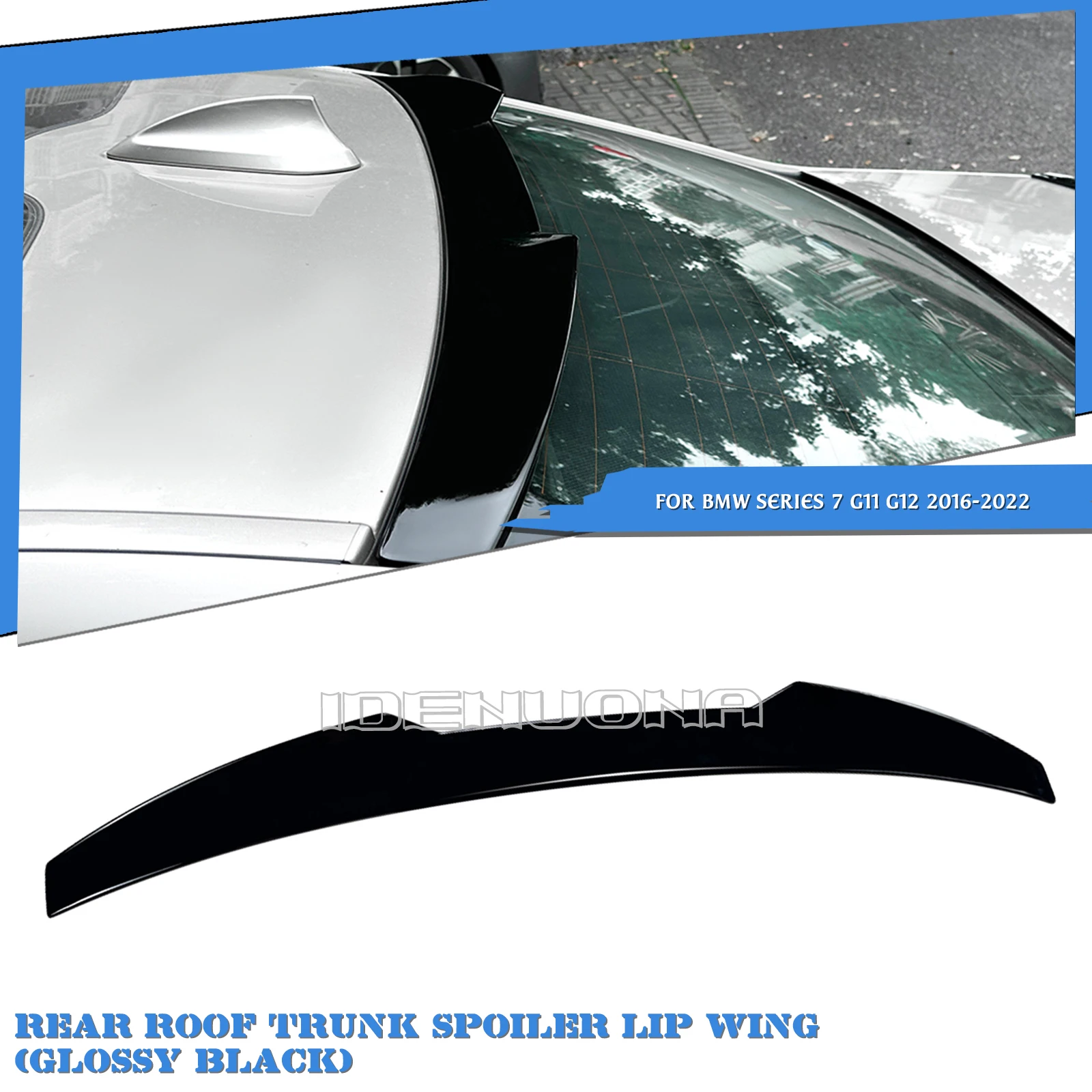 

Car Roof Spoiler Wing Trunk Lid Tail Window Rear Upper Lip For BMW 7 Series G11 G12 2016 2017 2018 2019 2020 2021 2022