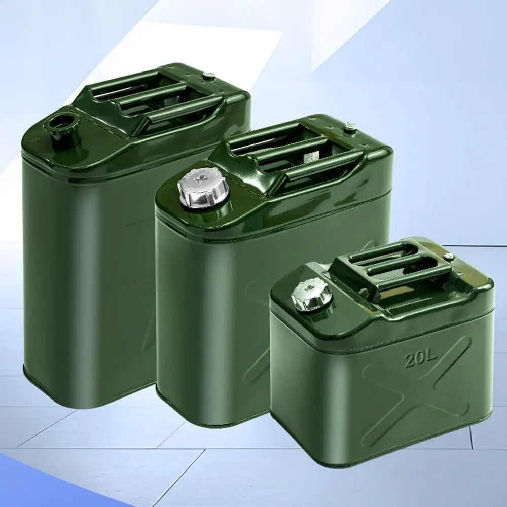 Portable 5L/10L/20L Oil Barrel Built-in Fuel Pipe Replacement And Diesel Barrel Thickened Steel Refueling Barrel Outdoor