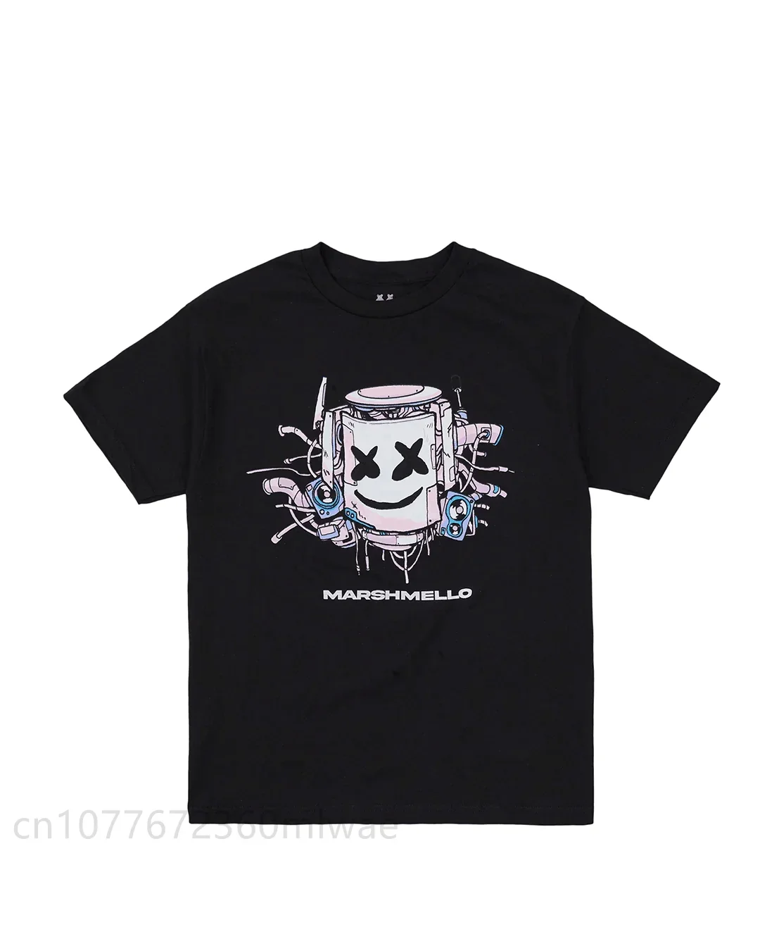 2024 Marshmello Men's fashion T-shirt Men's Fashion Short Sleeve Face Keep It Mello Print Tee Shirts Cotton Shirt Women Tshirt