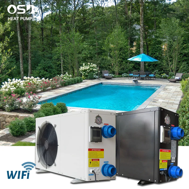 Wholesale DC inverter swimming pool sauna pond spa fish farm heat pump water heater chiller cooler bomba de calor para piscina