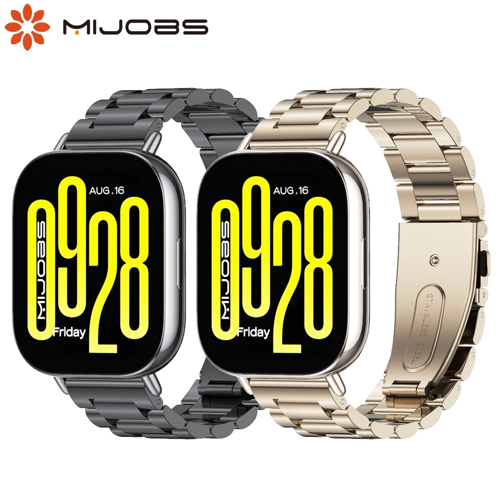 Tali Logam untuk Xiaomi Redmi Watch 5 Lite / 5 Active Jam Tangan Pintar Aktif Gelang Baja Tahan Karat Jam Tangan Redmi 5 Lite Gelang Tangan