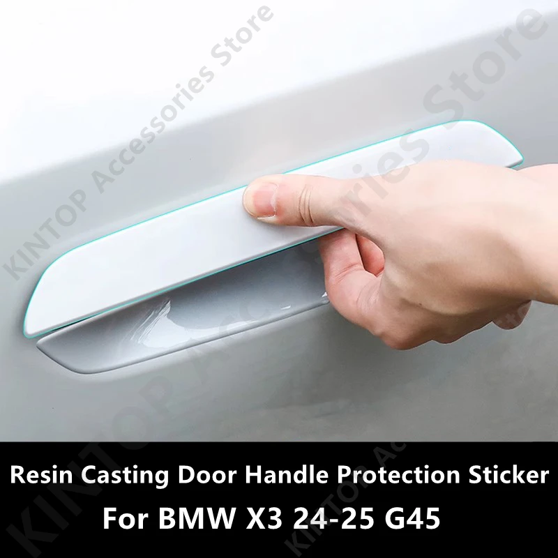 

For BMW X3 24-25 G45 Resin Casting Door Handle Protection Sticker,Auto Exterior Parts Decorative Protection Accessories Refit