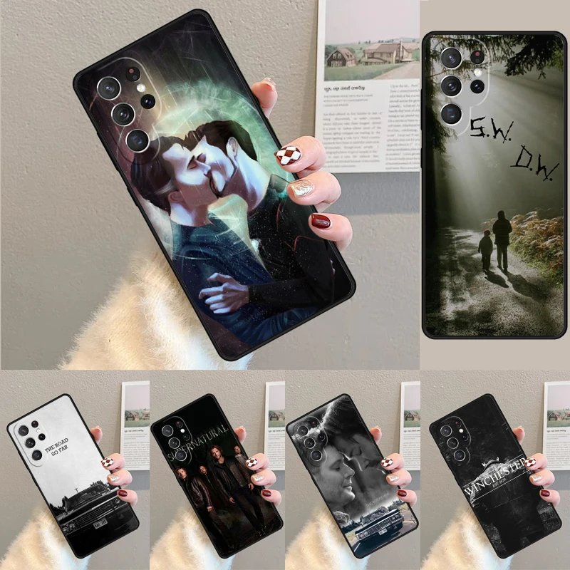 Cover For Samsung Galaxy S24 Ultra S21 S22 S8 S9 S10E Note 10 20 Plus FE S23 Supernatural Dean Phone case Coque