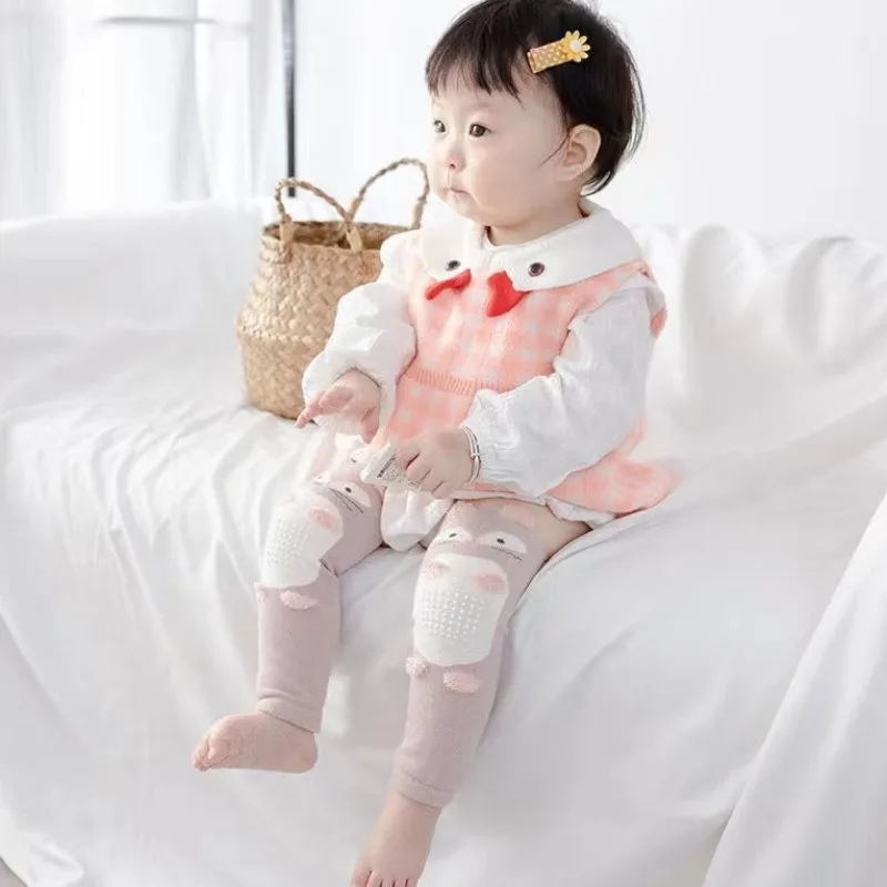 Unisex Baby Knee Pads for Toddler Crawling Walking High Length Leg Elbow Protectors Cotton Spring Autumn Anti Fall Anti Slip