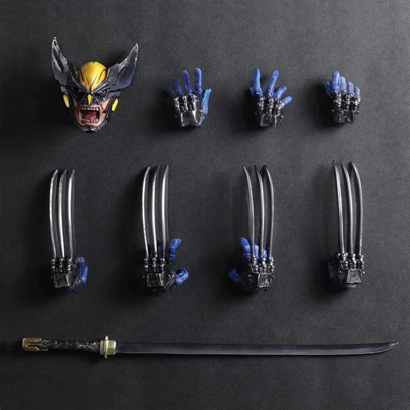 Marvel Comics Wolverine X-Men Vendita calda 28 cm Action Figure Pvc Personaggio Ornamenti Ornamento da tavolo Figurine da collezione alla moda