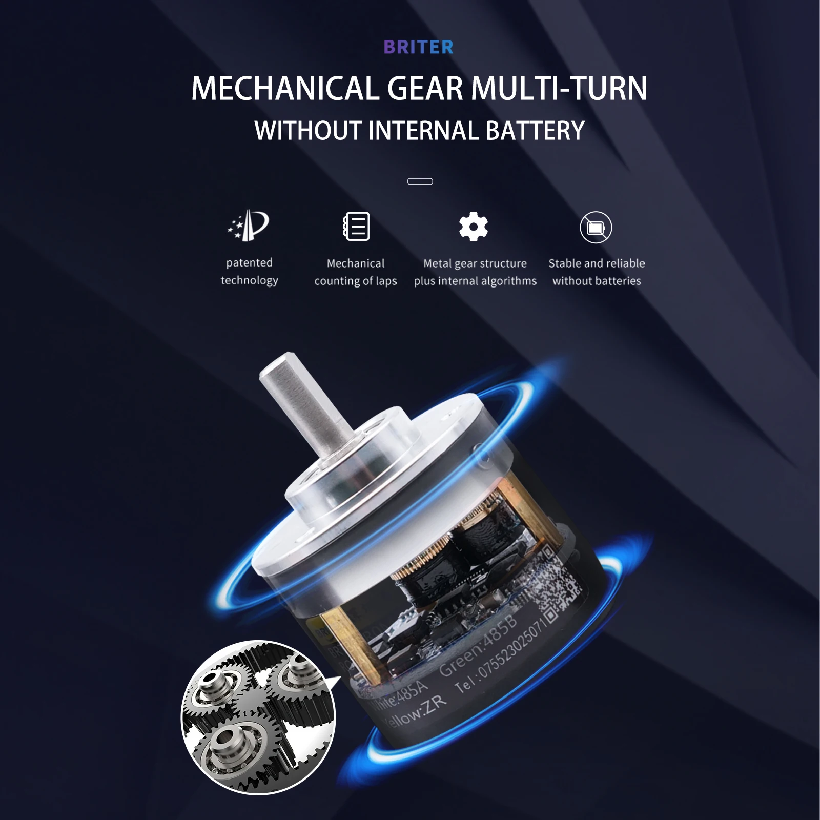 rotary absolute encoder power off memory Angle position measurement singleturn multiturn SSI Interface encoders