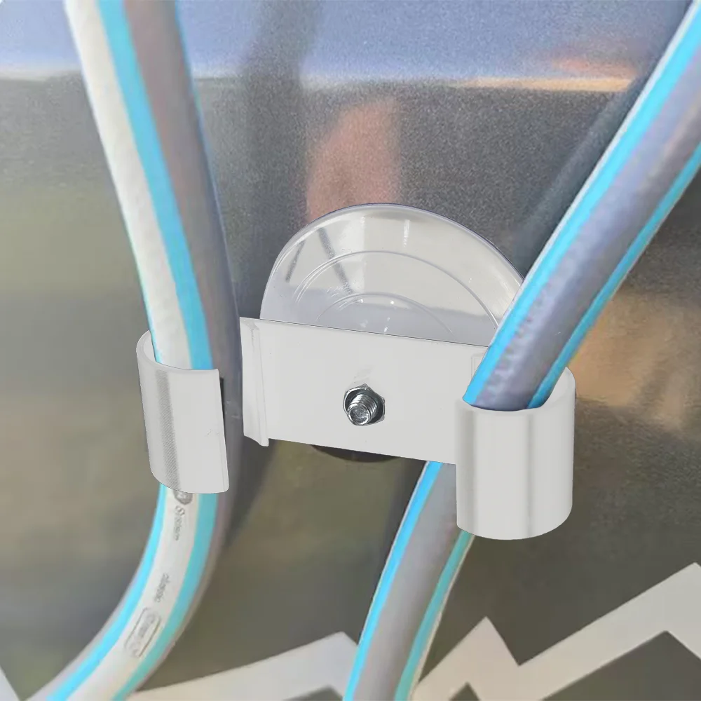 RV خزان المياه ملء المياه خرطوم قوس الأبيض كوب شفط من البلاستيك خرطوم قوس للمنزل متنقل قافلة شاحنة التخييم الملحقات