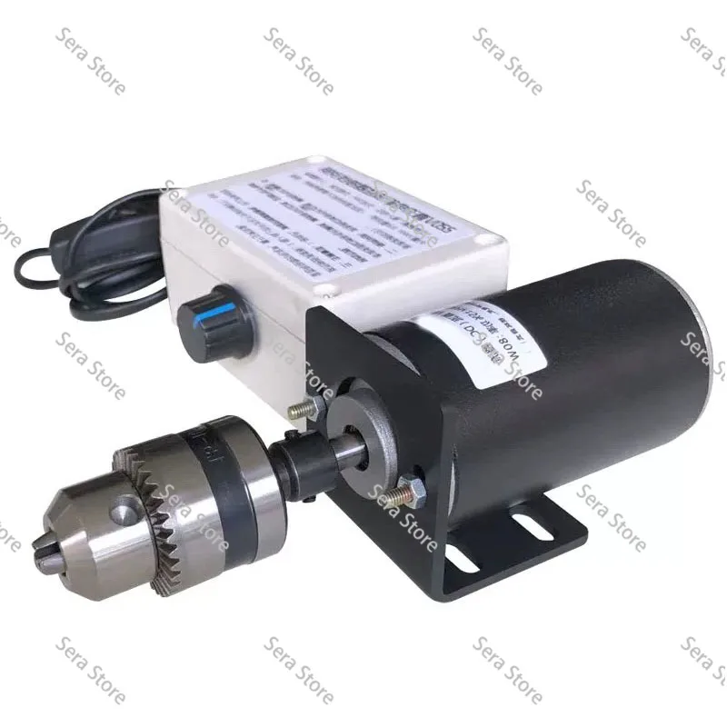 220V80W High Speed Micro Permanent Magnet DC Carbon Brush Ball Bearing Without Pole Speed Control Table Drilling Table Grinding