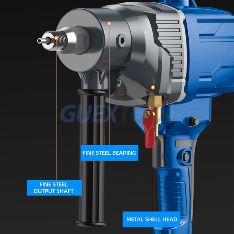 Imagem -06 - Máquina de Perfuração Concreta com Acessórios da Bomba de Água Broca do Núcleo do Diamante Diamante Molhado 2100w3200w 220v