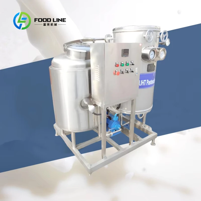 Customized Milk Production Line Mini Processing Plant Milk Pasteurizer Automatic Temperature Controlled  Milk Pasteurizer Tank