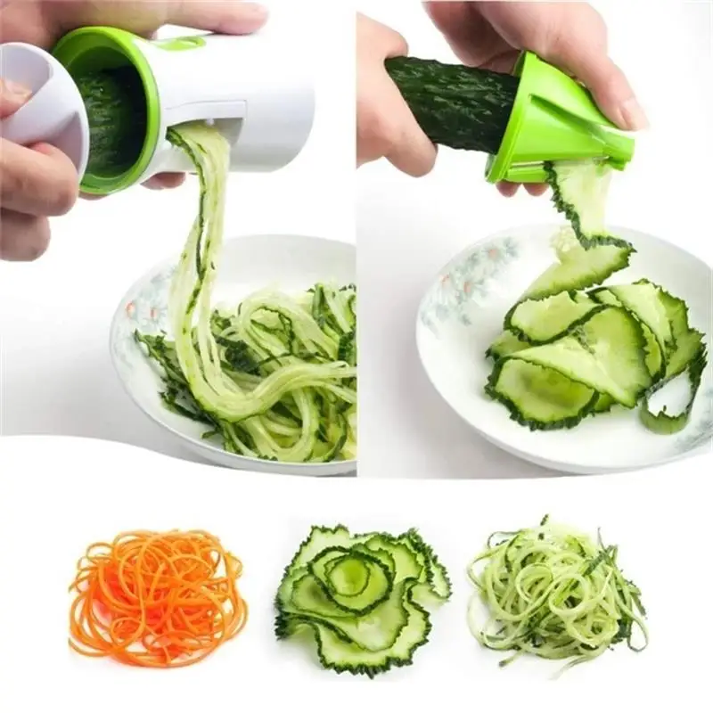 1pc Multifunctional Vegetable cutter Heavy Duty Spiralizer Vegetable Slicer Zucchini Spaghetti Use Kitchen Accessories