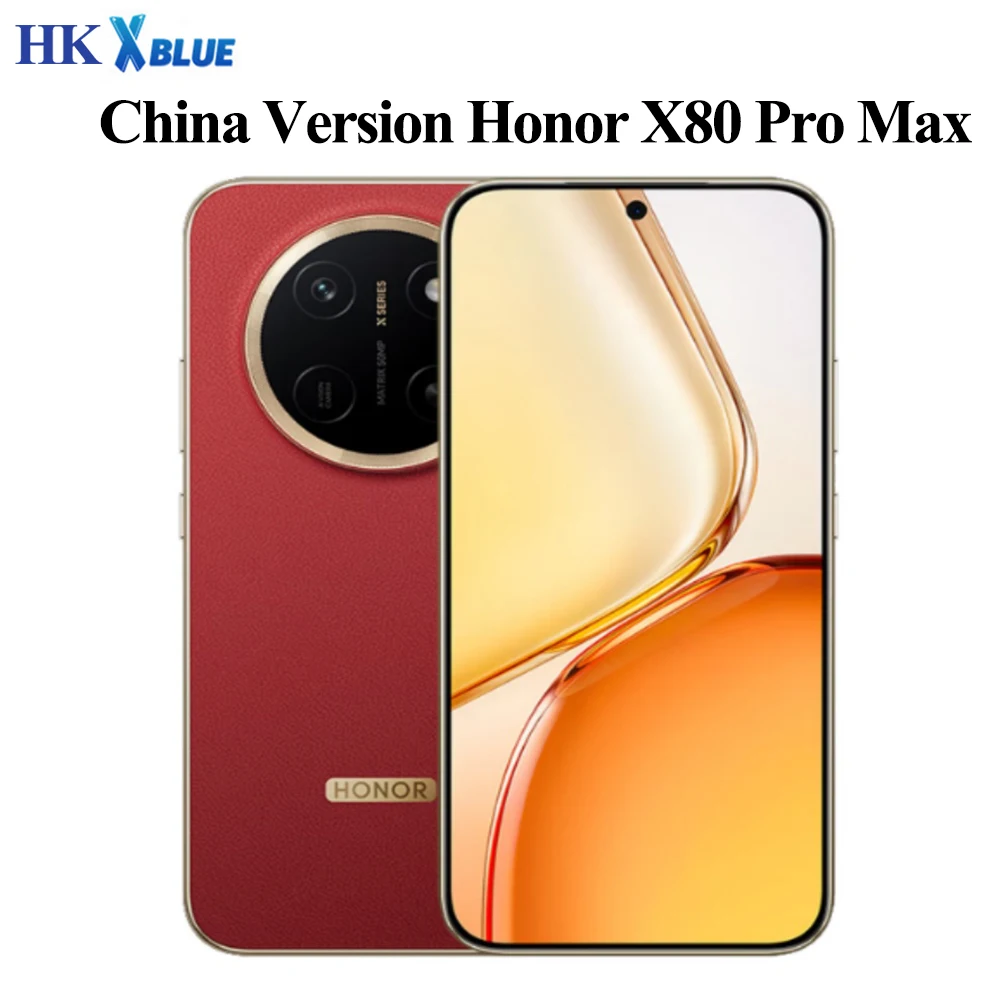 New Honor X80 Pro Max Big Battery 11000mAh 90W SuperCharge China Version 6.8 Inch 120Hz AMOLED 50MP Snapdragon 6 Gen 5 NFC
