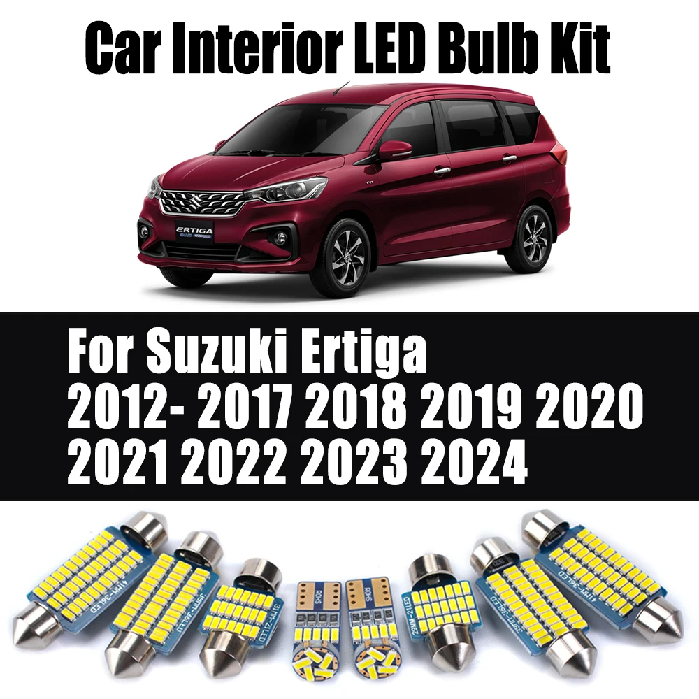 

Canbus LED Interior Reading Light Kit For Suzuki Ertiga 2012- 2018 2019 2020 2021 2022 2023 2024 Car Map Dome Bulbs Accessories
