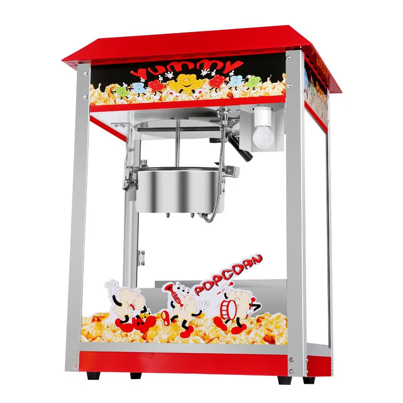 Popcorn machine Commercial automatic popcorn machine Electric bud corn flower stall snack puffing Popcorn