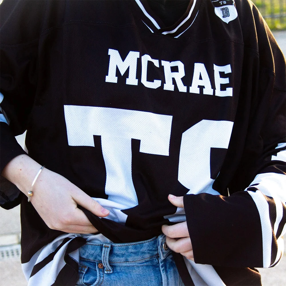 

2025 New Tate Mcrae T8 Ice Hockey Shirt Men Women Motorcycle Riding Clothing Tate Concert Clothing, Street Fashion Leisure Tee