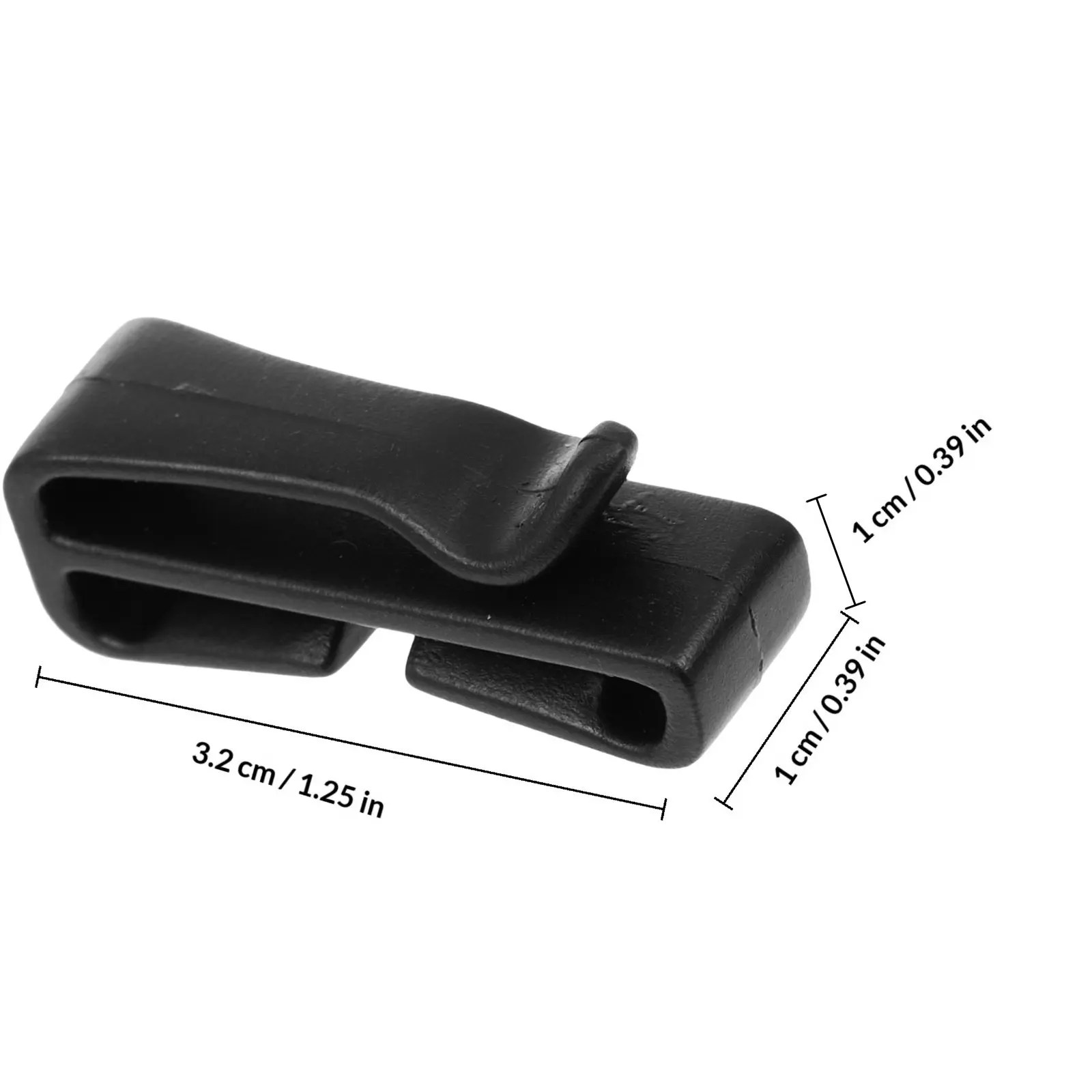 1Pair Black Plastic Ski Mask Hooks Fixing Clips Mask Connector Ear Protection Clip Cycling Gadget Ski Supplies