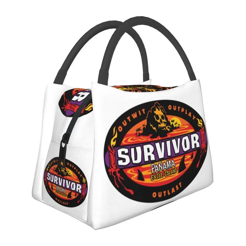 

Reality TV Survivor Panama Insulated Lunch Tote Bag for Women Resuable Thermal Cooler Bento Box Hospital Office