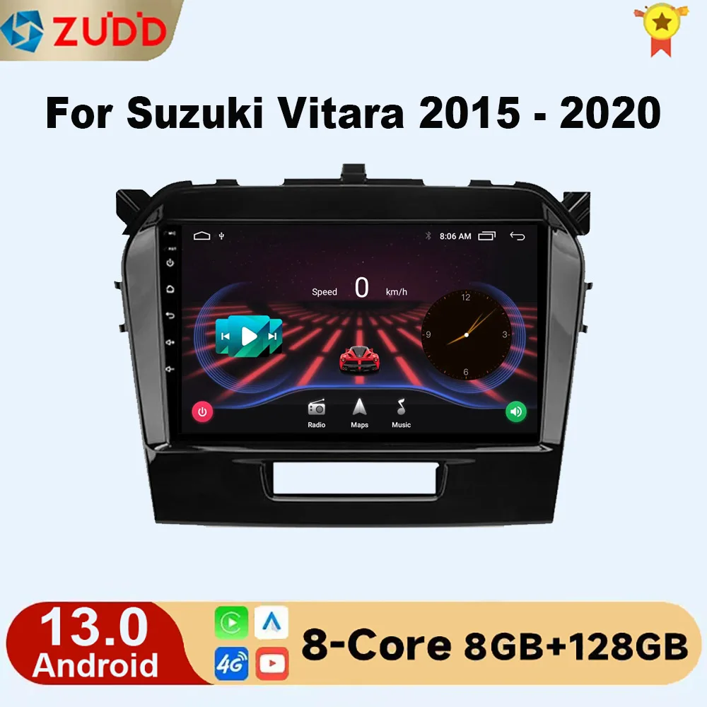 

2din Radio Android 13 Car Radio Multimedia Video Player For Suzuki Vitara 2015 - 2020 Navigation GPS Autoradio Wifi BT Carplay