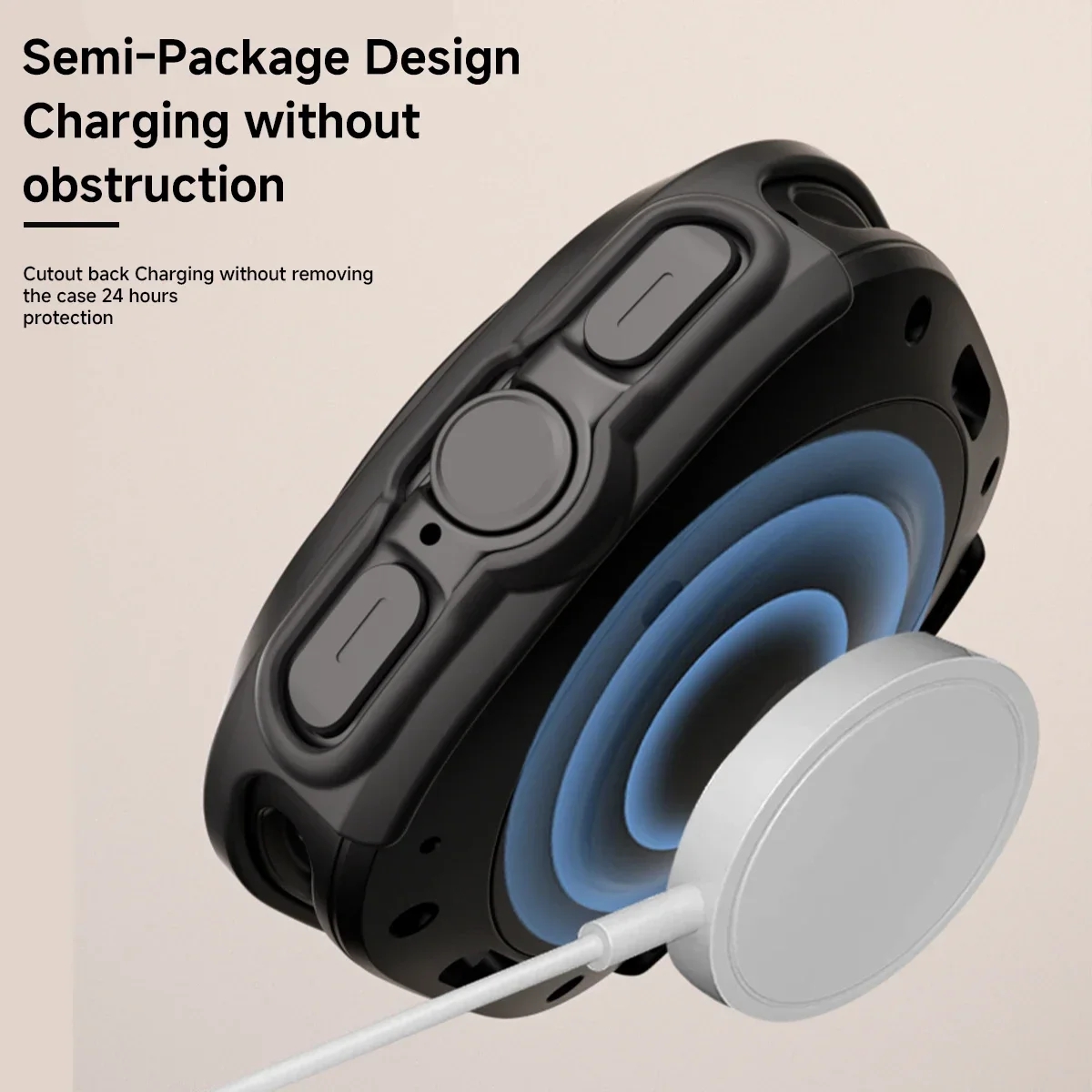 Scale Protective Case for Samsung Galaxy Watch 7 Ultra 47mm PC Full Coverage Shell for Galaxy Watch 7 47mm Protector Fram