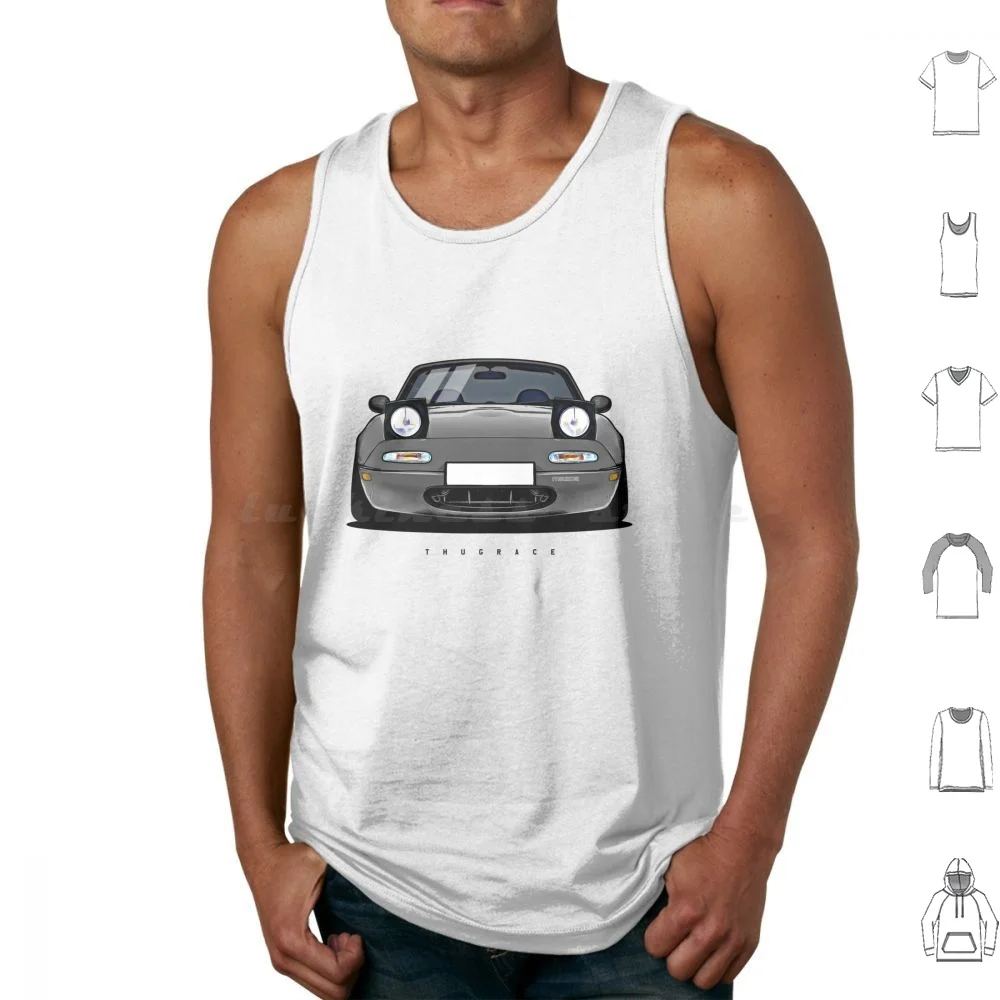 Mazda Mx-5 ( Na ) Tank Tops Print Cotton Mazda Mx 5 Mx5 Na Initial D Miata Wink Roadster Car Sportscar Jdm Japanese Eunos