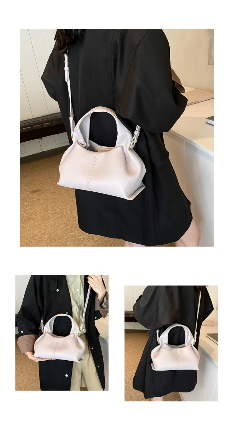 Mini-Halbmond-Umhängetasche, kompakt & stilvoll mit Wildleder-Finish und Bärenmotiv, kleine Kapazität für alltägliche Freizeitaktivitäten & Arbeit – Detail 5