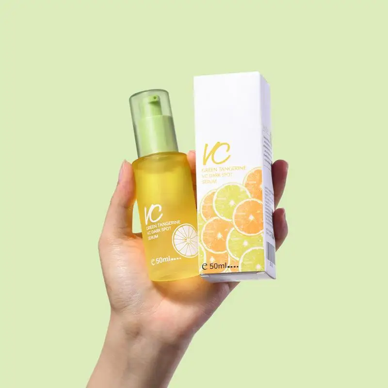 green tangerine vitamin c dark spots serum Brightening the Skin Facial Spot Lightening Essence Green Tangerine VC Serum SkinCare