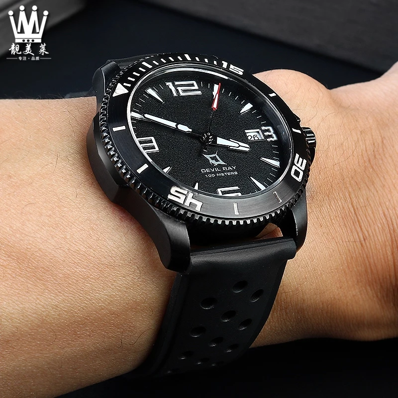 

22MM High quality silicone Watch strap For F1 TAG HEUER FORMULA 1 Sports Watch series Rubber Watch band