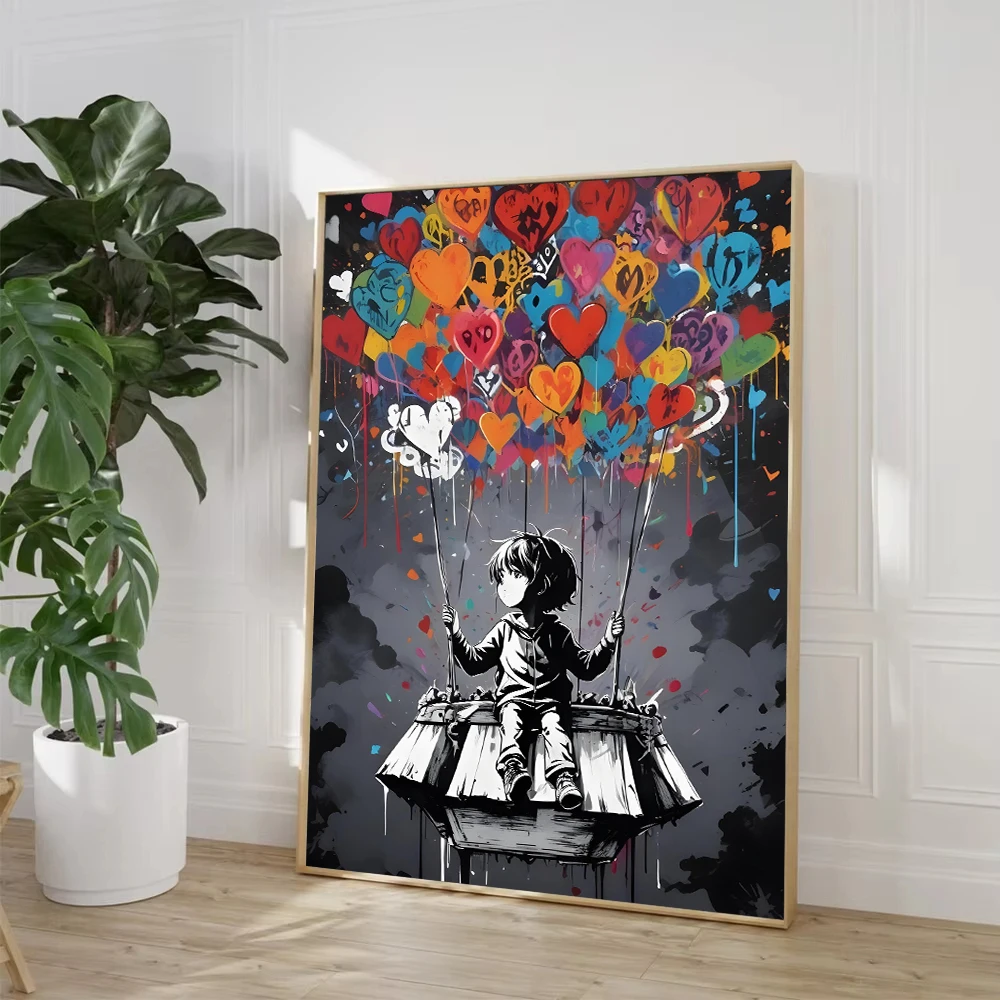 Home Decor Lovely Home - Arte de Grafite em Balão, Pintura