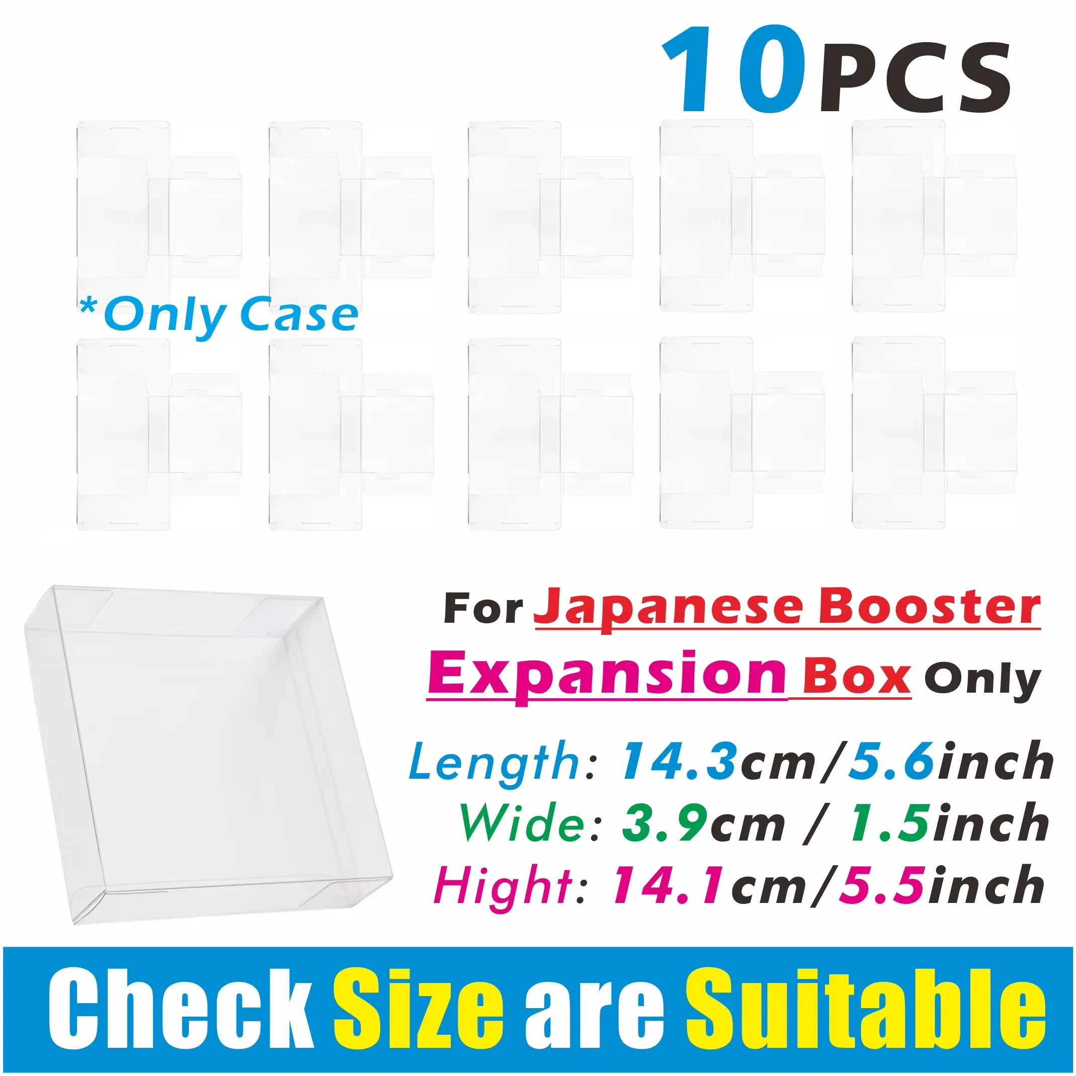 10PCS Plastic Display Case Storage Protector for Collectibles