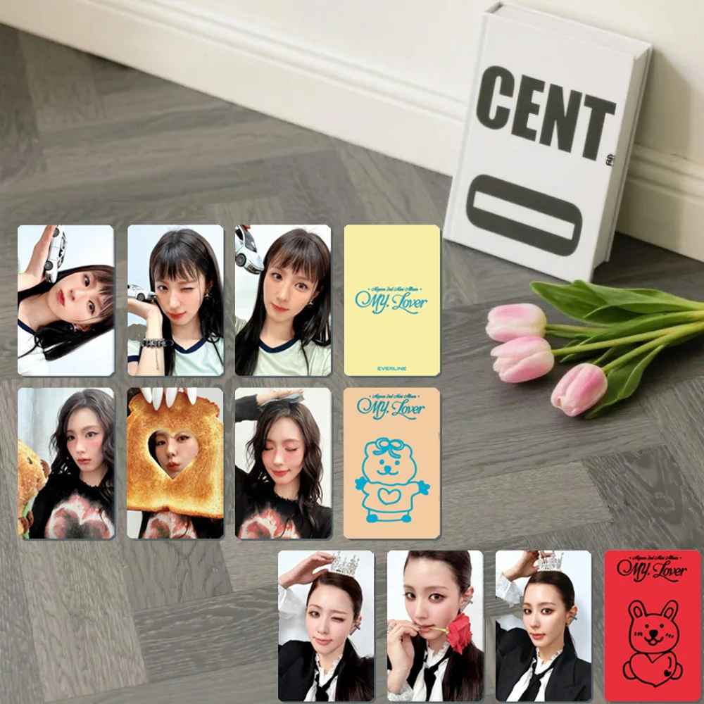 

KPOP Idols MIYEON Solo Album My lover 3 шт./компл. фотокарточка высокого качества INS стиль двухсторонняя печать LOMO Card Fans Collection