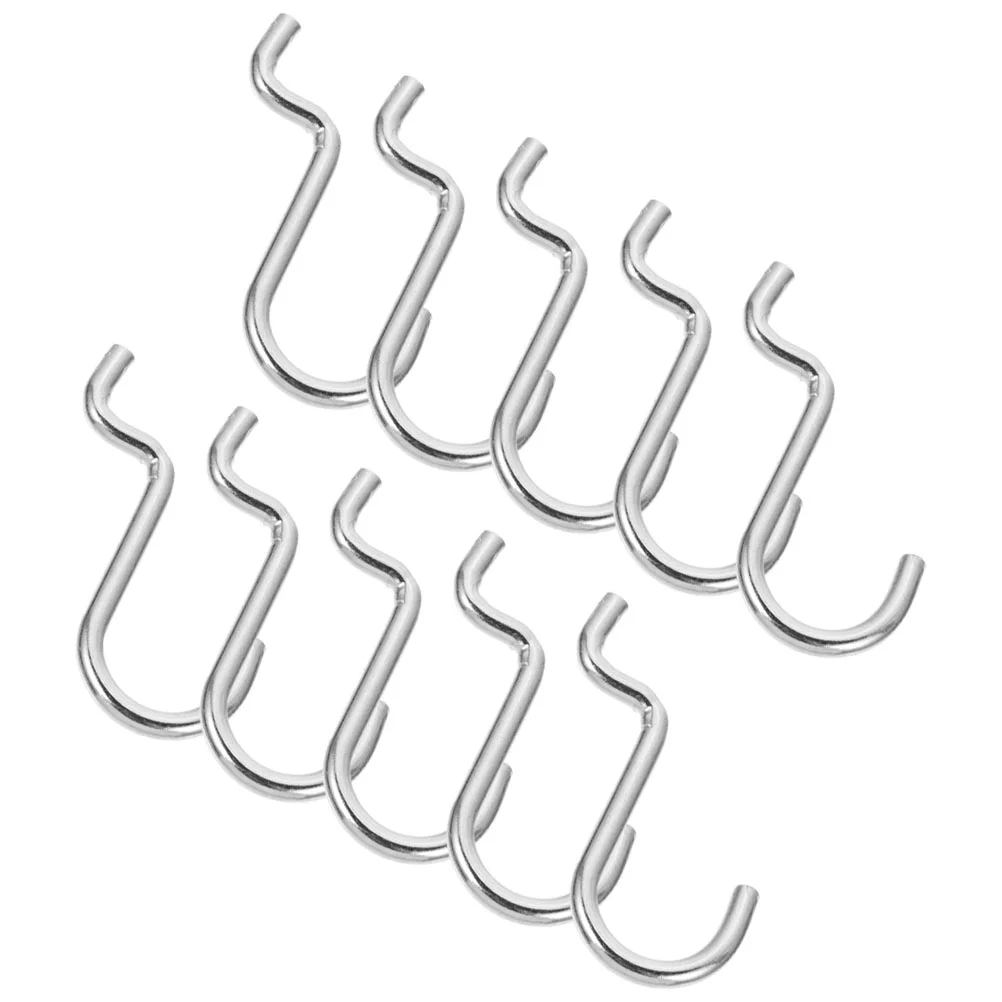 10 Pcs Pegboard For Store Perfboard Wall Organizer Hooks Hanging Iron Metal Utility