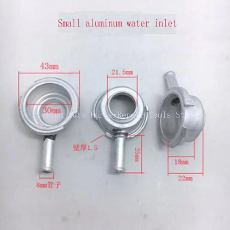 

1X Water Tank Water Inlet Aluminum Inlet Car Radiator Accessories Water Nozzle Cover Large and Small Thickening