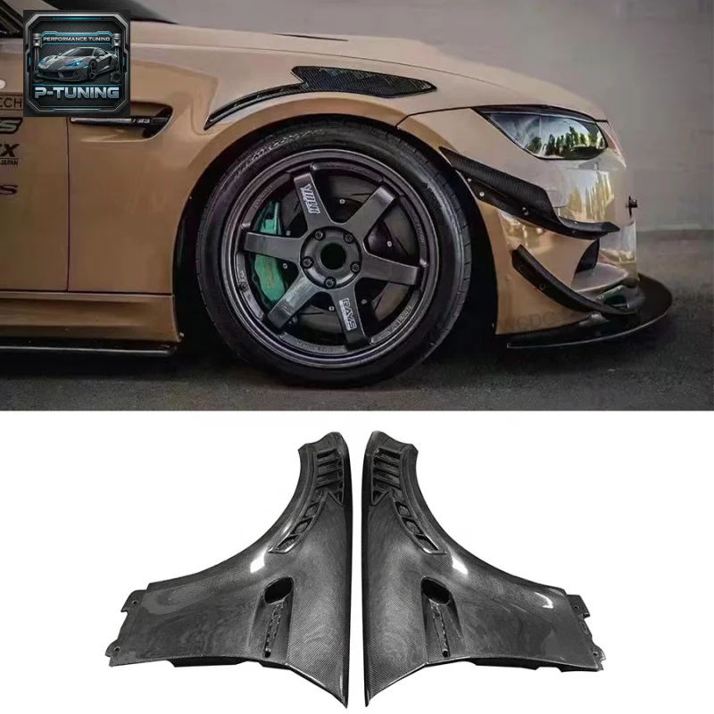 

Rs GT-4 Style Carbon Fiber for 2009-2013 BMW 3 Series E92 E93 M3 Front Bumper Side Fender Air Vent Intakes Cover