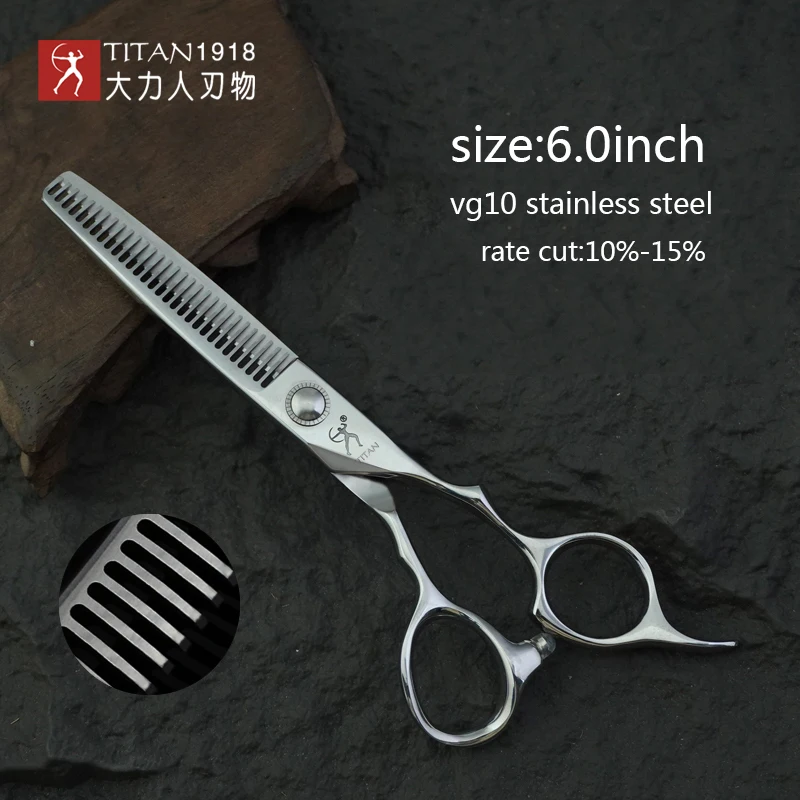 Titan Professionelle Friseurschere 6,0 Zoll VG10 Edelstahl Schneid- und Ausdünnungswerkzeug für Friseure – Detail 7