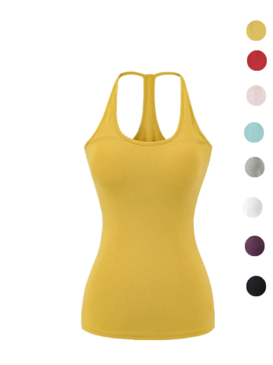 

Street Sle Pure Desire Inteated Cup Chest Pad U-Ne Strap Waist Slimming Casual Sports Bal Inner Wear Spicy Girl Top