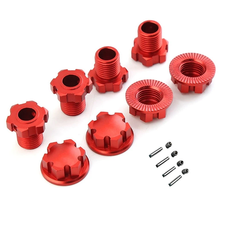 Metal 17Mm Splined Wheel Hex Hub Adapter 8654 For Traxxas 1/10 E-Revo 2.0 Maxx 1/8 Sledge RC Car Upgrade Parts