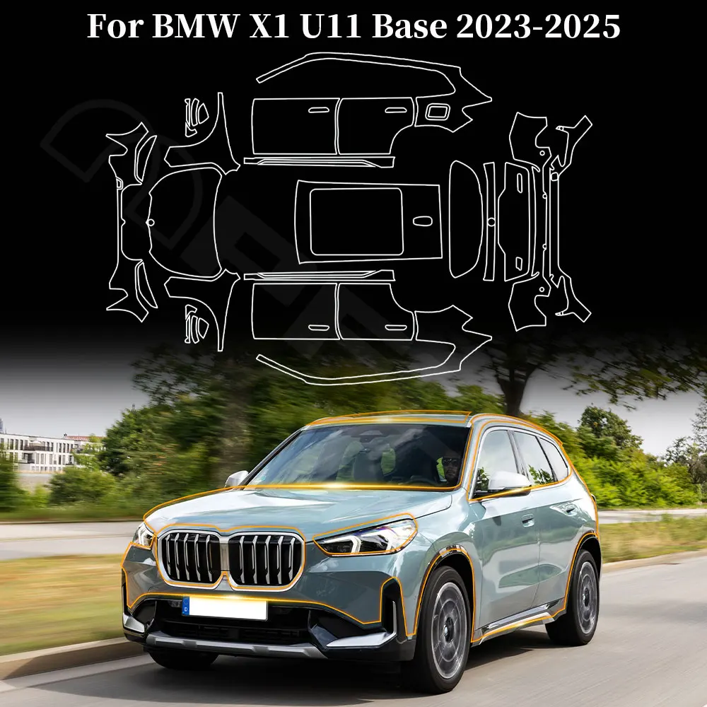 

PFCC Pre Cut Car Paint Protection Film for BMW X1 Base U11 2023 PPF Clear Kit Accessories Transparent Body TPU Anti-scratch
