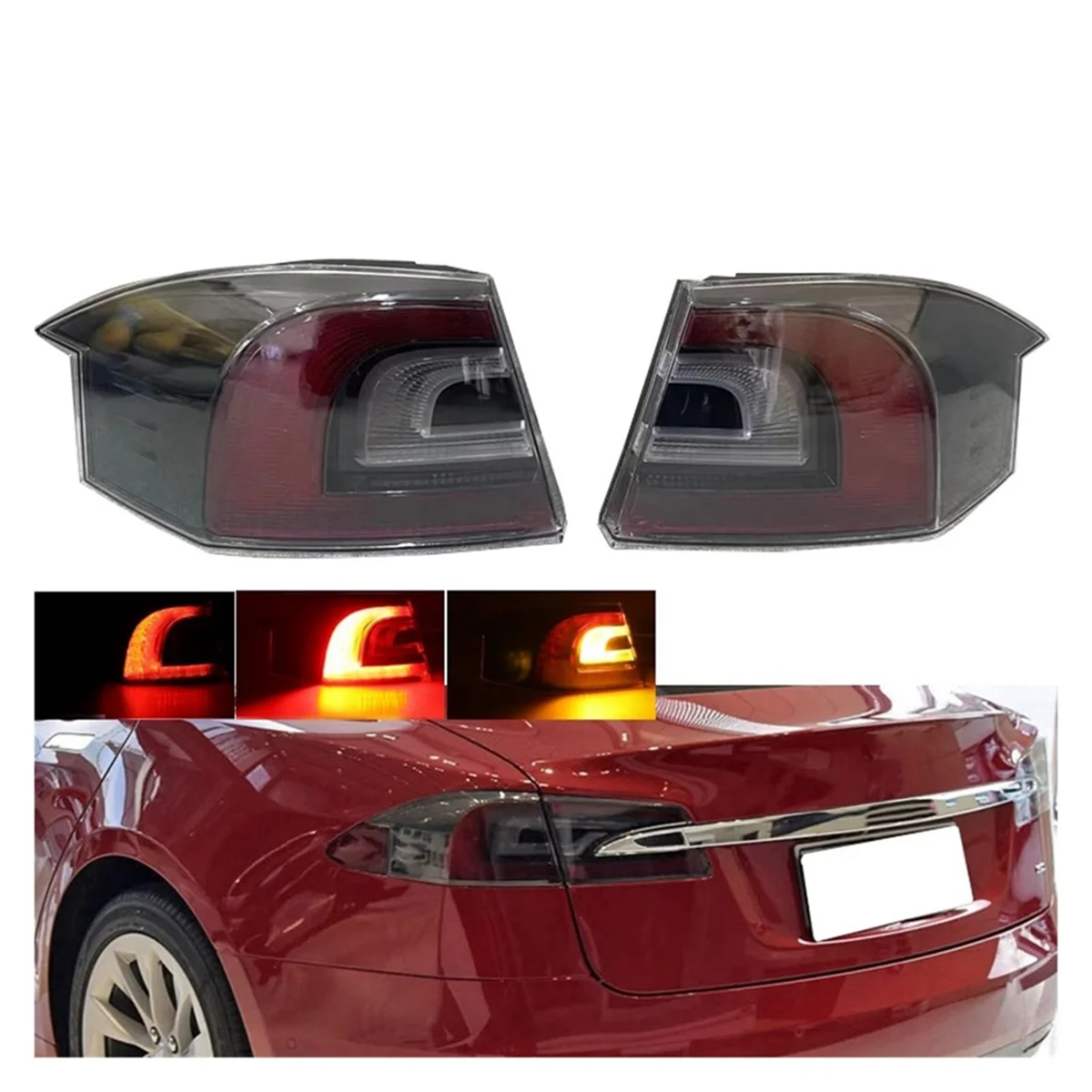 Auto Right Rear Tail Light Brake Light Brake Signal Light Tail Light for Tesla Model S 2016-2021 600591800