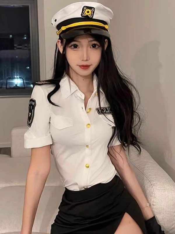 

Сексуальный женский костюм для косплея полиции на Хэллоуин, комплект с низкой талией, смесь полиэстера, ор Све, сжимающий крой для свиданий