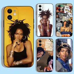 Rapper Lauryn Hill  Phone Case For Apple iPhone 15,14,13,12,11,XS,XR,X,8,7,Pro,Max,Plus,mini Silicone Black Cover