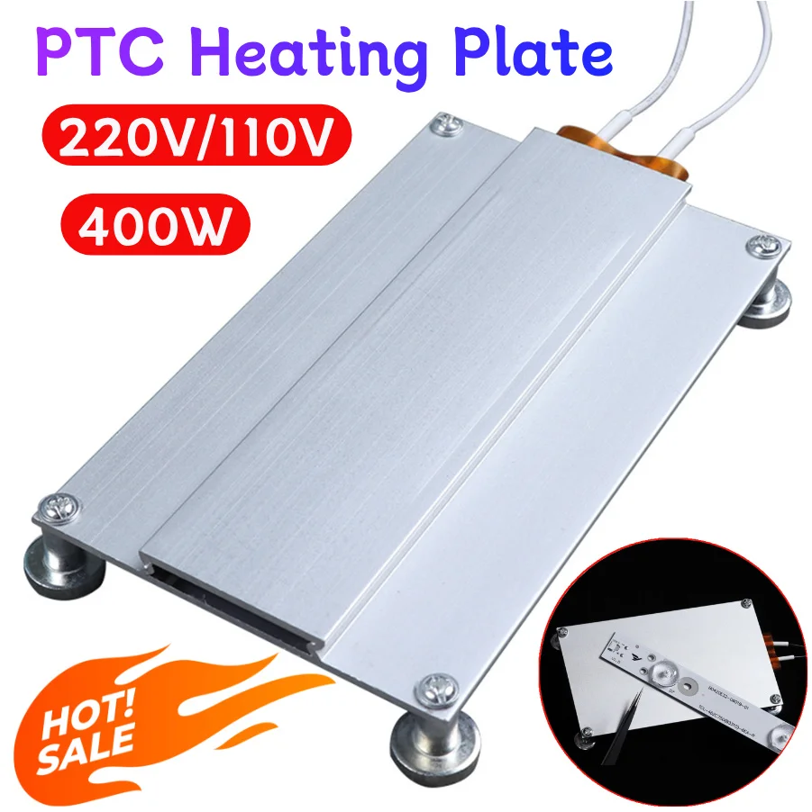 400W 220V/110V Professional PTC Heating Plate Chip BGA Soldering Ball Split LED Remover Welding Station Demolition Board Tool